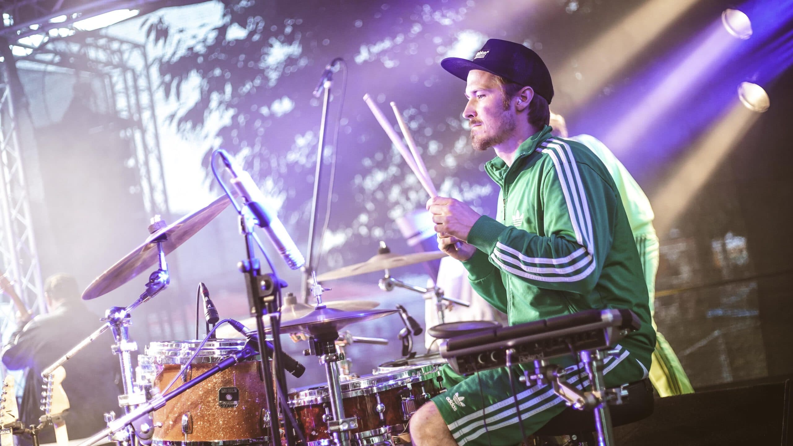 Bühne bei Abenddämmerung